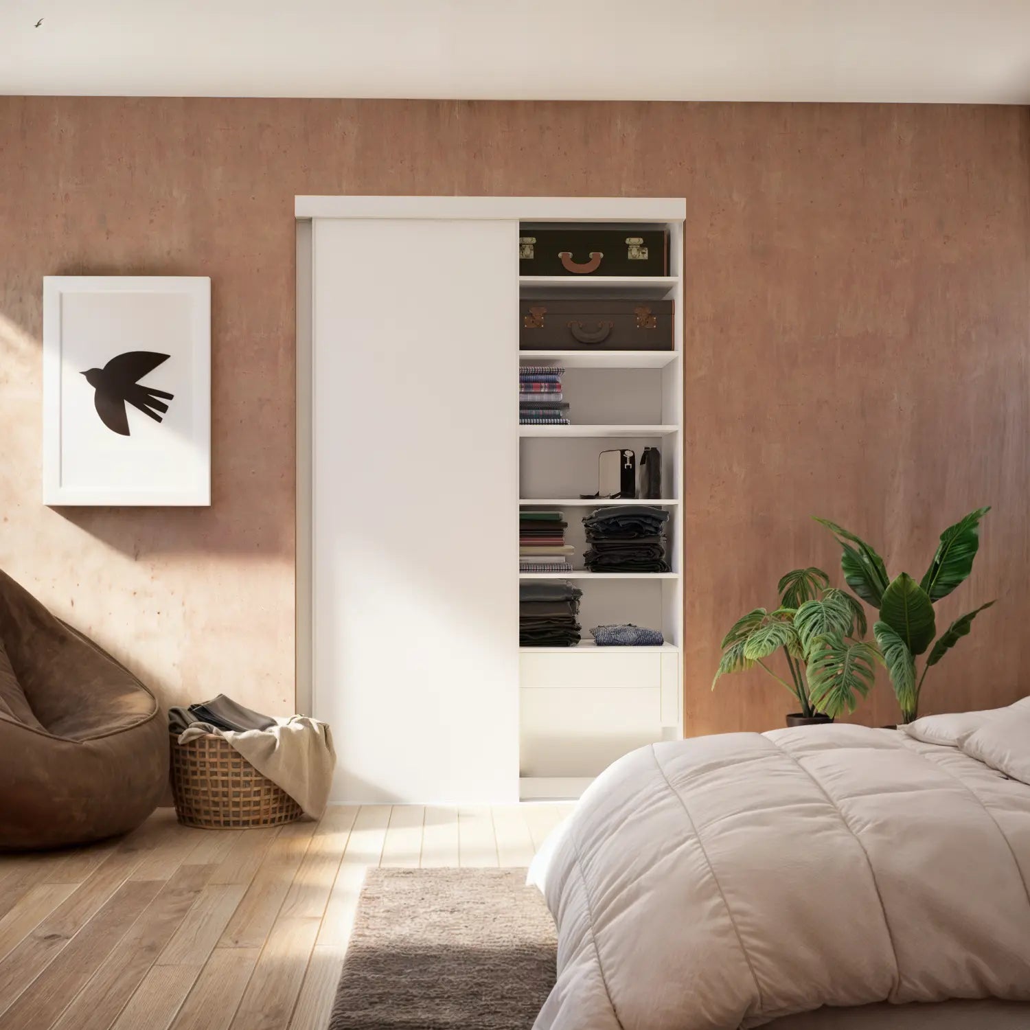 Witte schuifdeurkast | op maat |  2 - 5 deurs