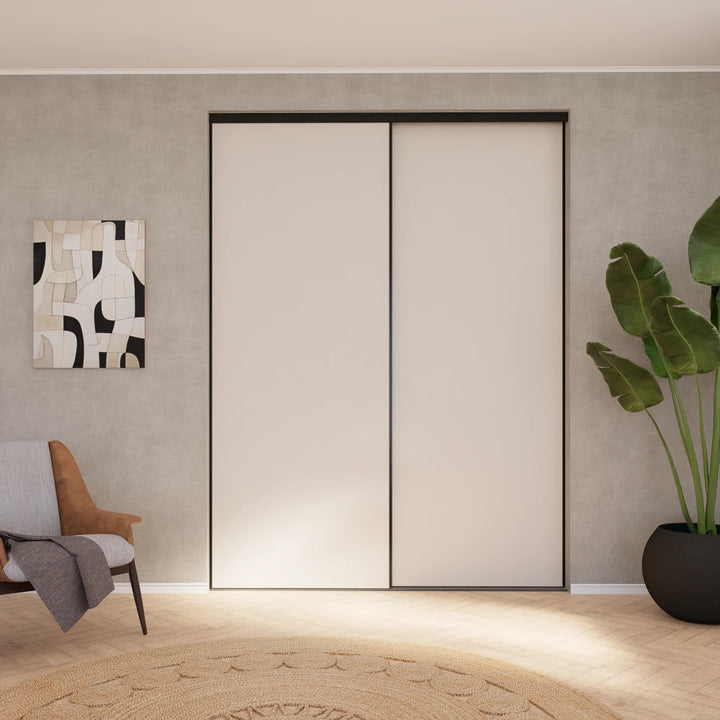 Beige schuifdeuren | op maat |  2 - 5 deurs