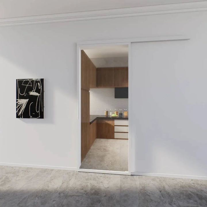 Enkele glazen schuifdeur | Helder glas | Eenvlaks