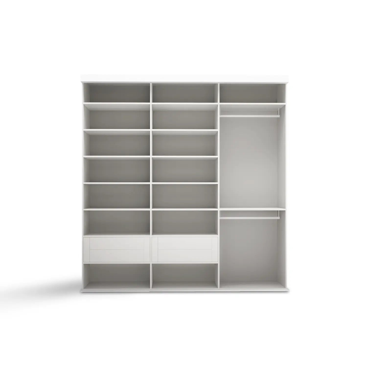 Donker eikenhouten schuifdeurkast met spiegel | op maat |  2 - 5 deurs