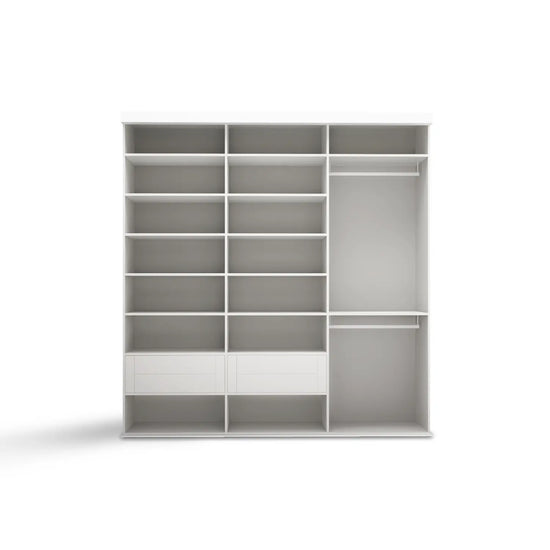 Donker eikenhouten schuifdeurkast met spiegel | op maat |  2 - 5 deurs