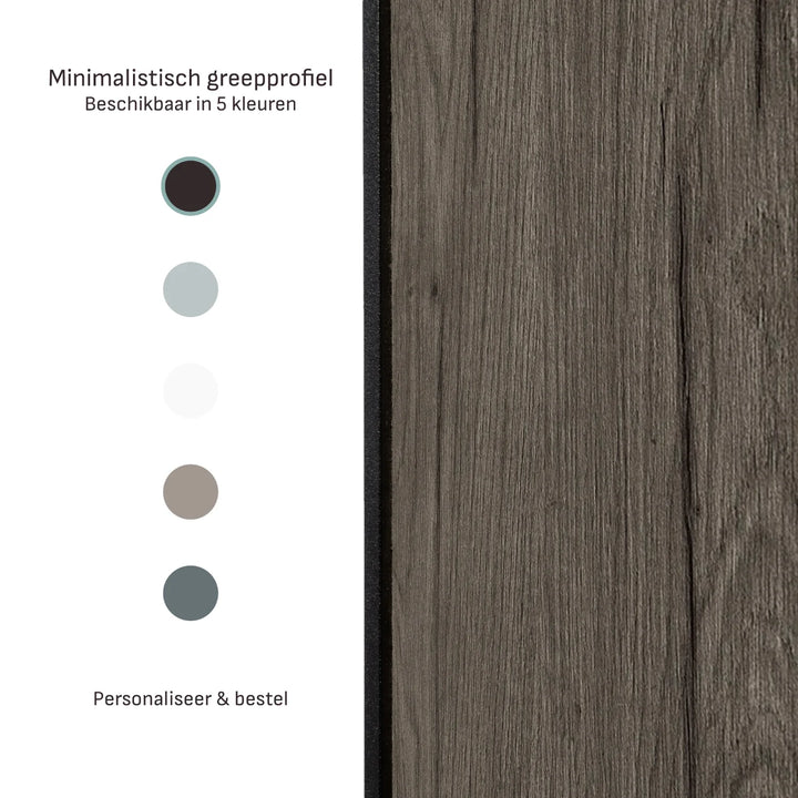 Vergrijsd eiken schuifdeuren | op maat |  2 - 5 deurs