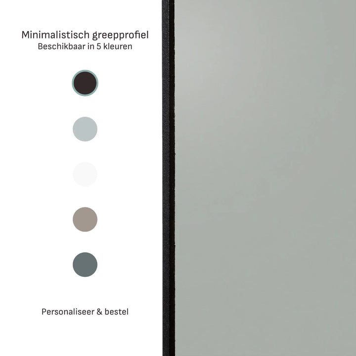Nevelgrijze schuifdeuren | op maat |  2 - 5 deurs