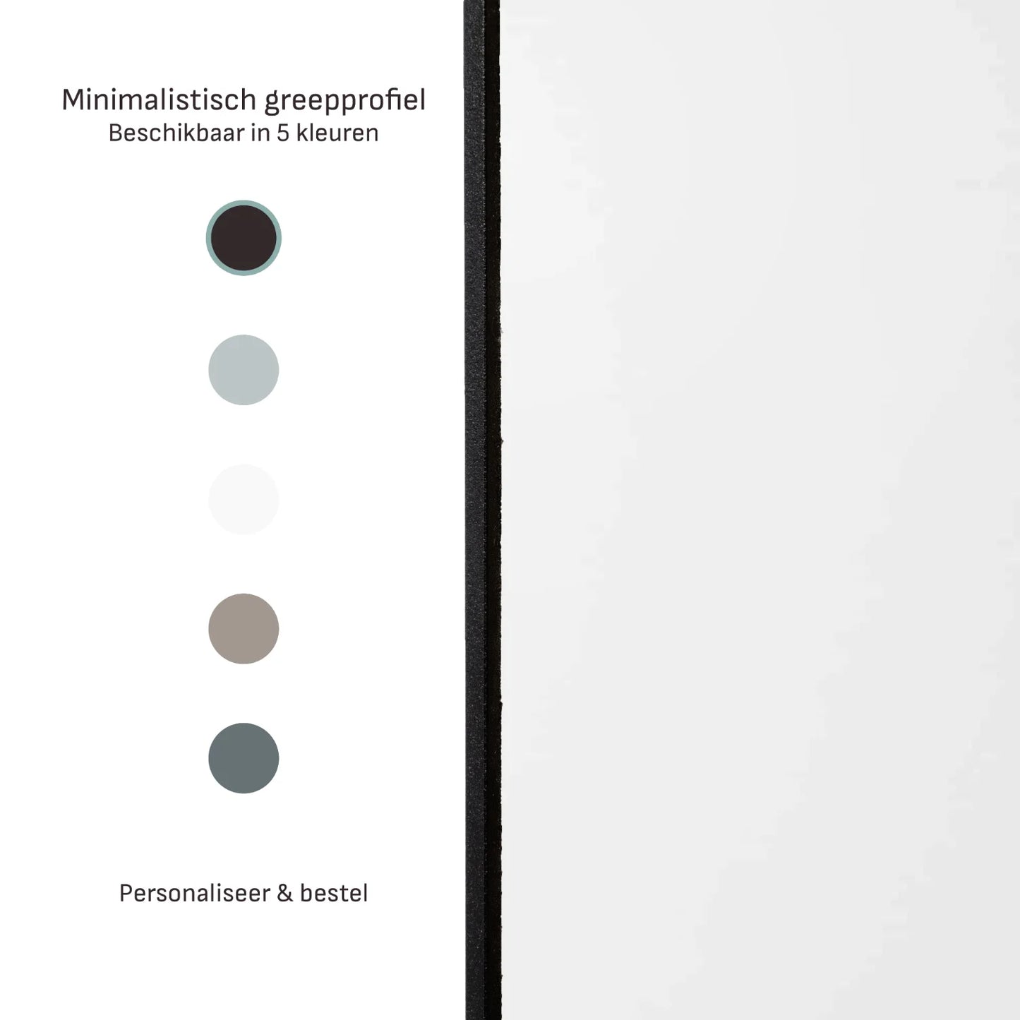 wit & spiegel schuifdeuren | op maat | 2 - 5 deurs