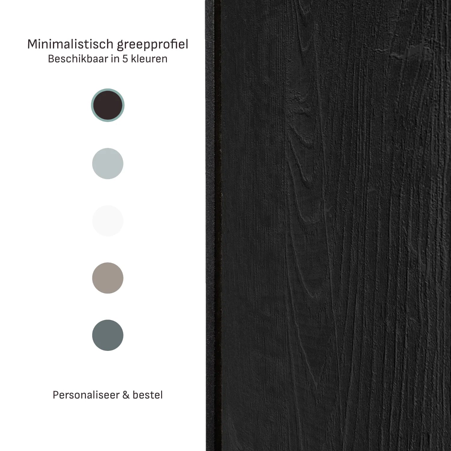 Zwart houten schuifdeuren | op maat |  2 - 5 deurs