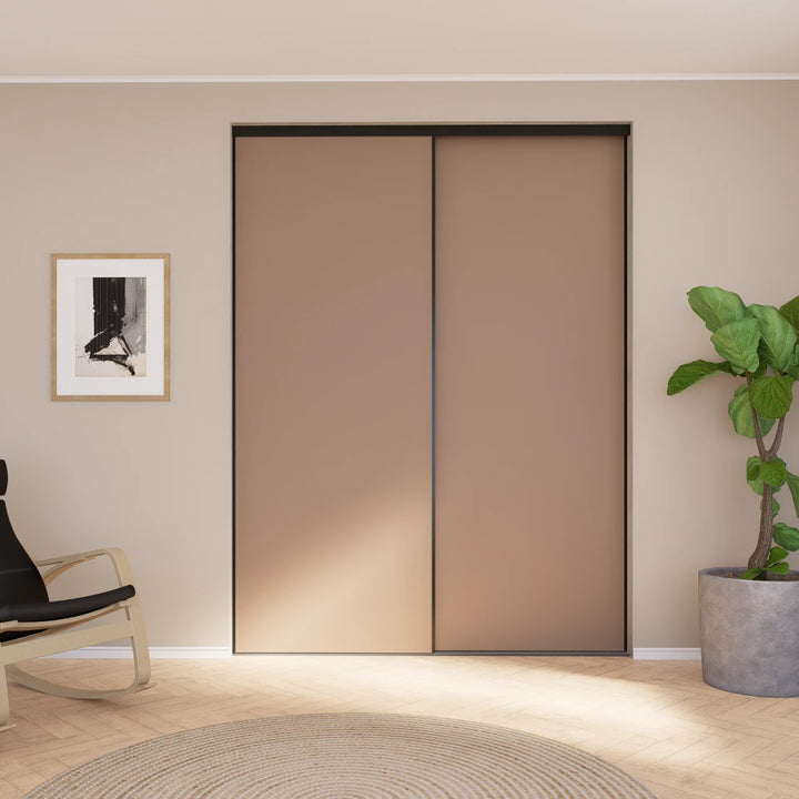 Taupe schuifdeuren | op maat |  2 - 5 deurs