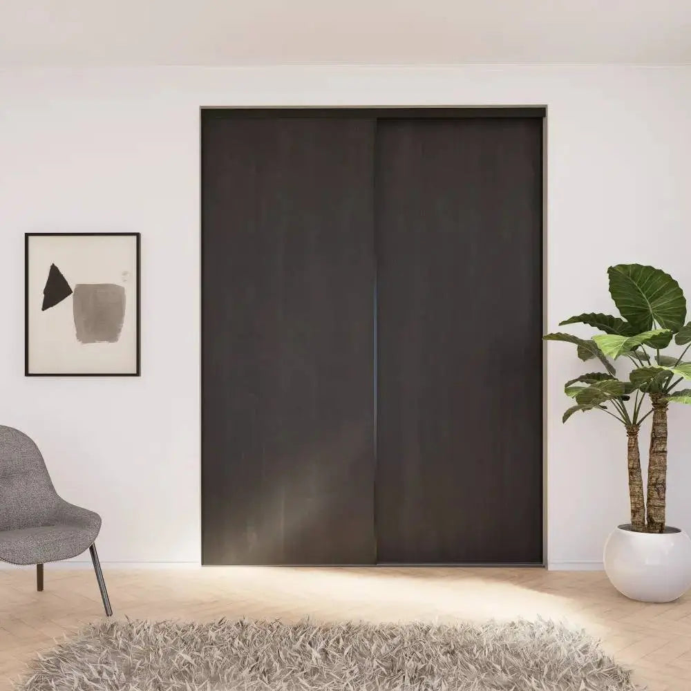 Zwart houten schuifdeuren | op maat |  2 - 5 deurs