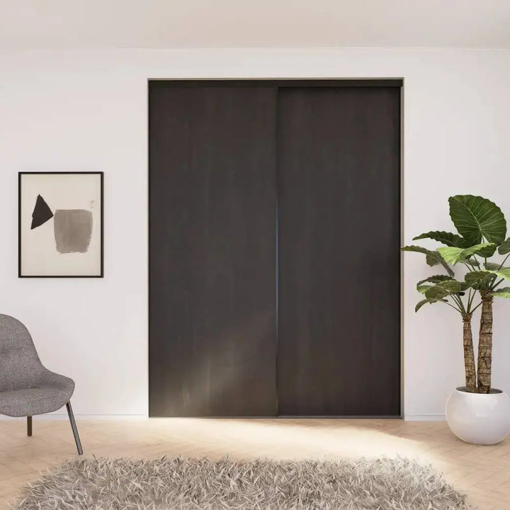 Zwart houten schuifdeuren | op maat |  2 - 5 deurs