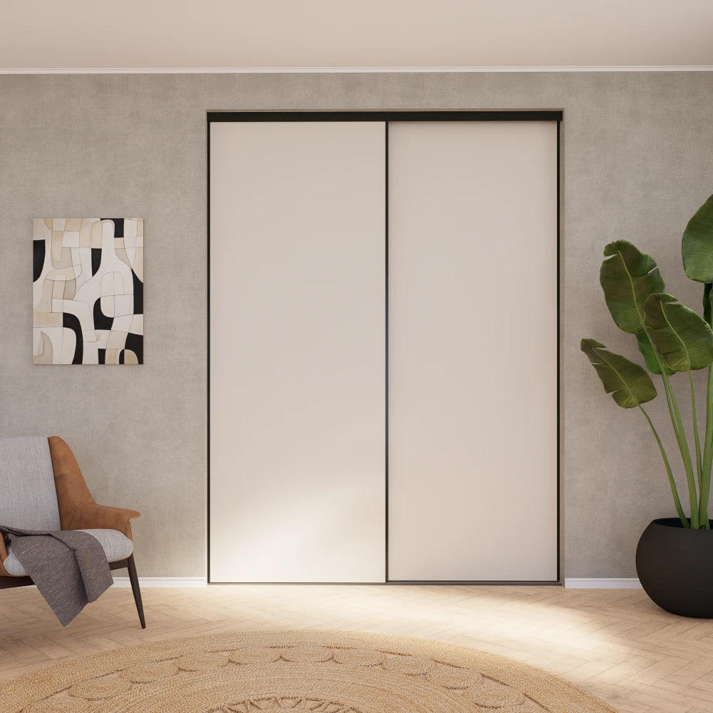 Beige schuifdeuren | op maat |  2 - 5 deurs