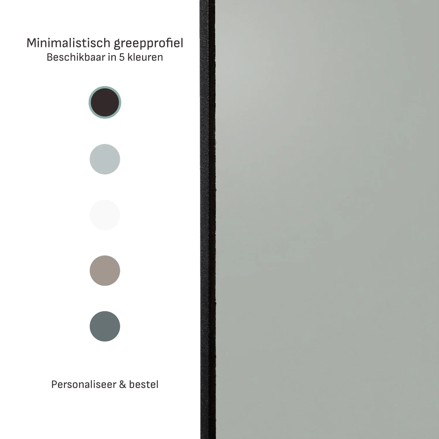 Nevelgrijze schuifdeuren | op maat |  2 - 5 deurs