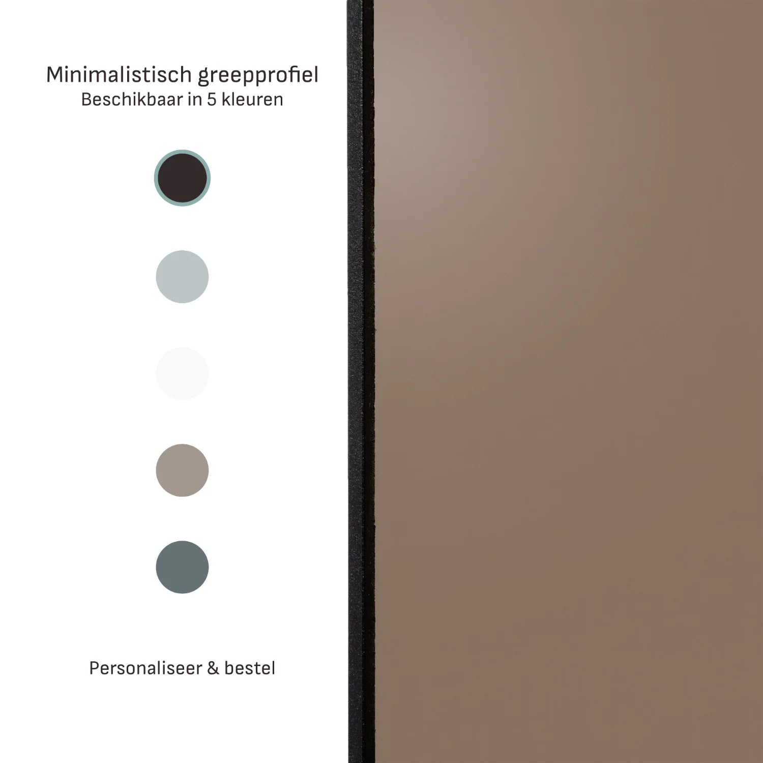 Taupe schuifdeuren | op maat |  2 - 5 deurs