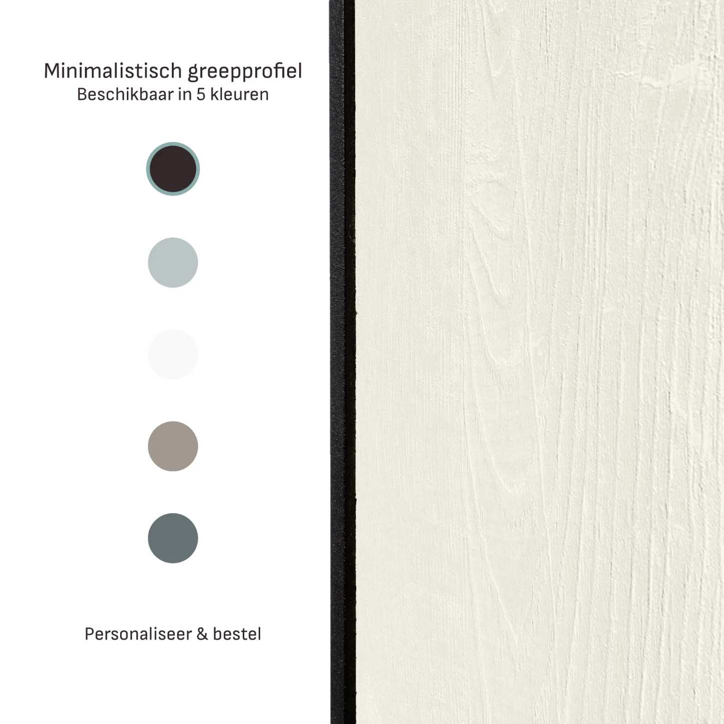 Wit hout & spiegel schuifdeuren | op maat |  2 - 5 deurs