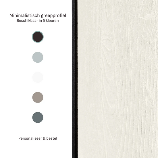Wit hout & spiegel schuifdeuren | op maat |  2 - 5 deurs