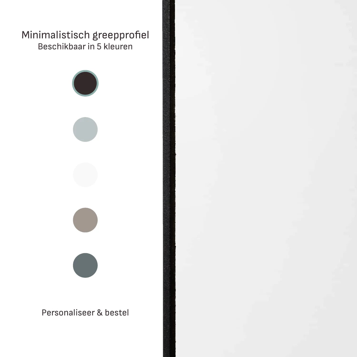 wit & spiegel schuifdeuren | op maat |  2 - 5 deurs