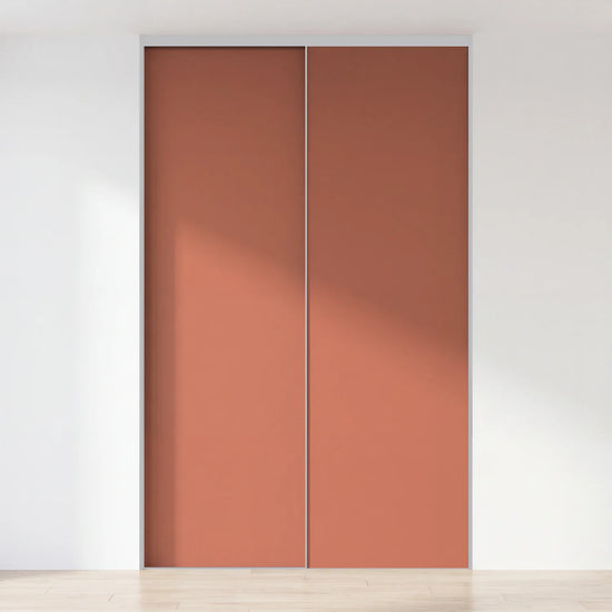 Terra schuifdeurwand op maat met 2 deuren en aluminium profiel