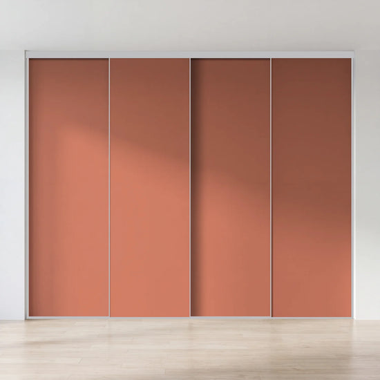 Terra schuifdeurwand op maat met 4 deuren en aluminium profiel