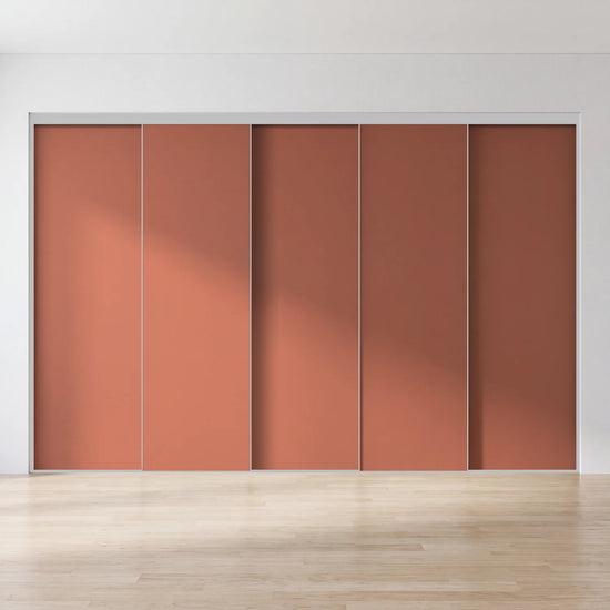 Terra schuifdeurwand op maat met 5 deuren en aluminium profiel